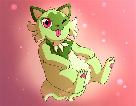 sprigatito is adorable - Pokémon Fan Art (44321375) - Fanpop