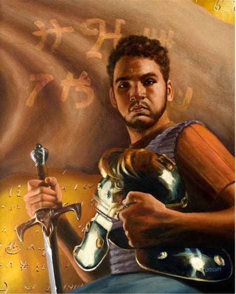 Young Captain Moroni - Book of Mormon Art Catalog