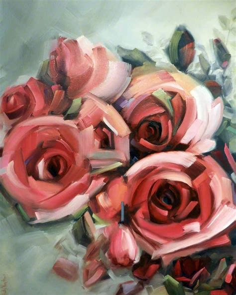 The making of a rose painting (video) – HOLLY VAN HART