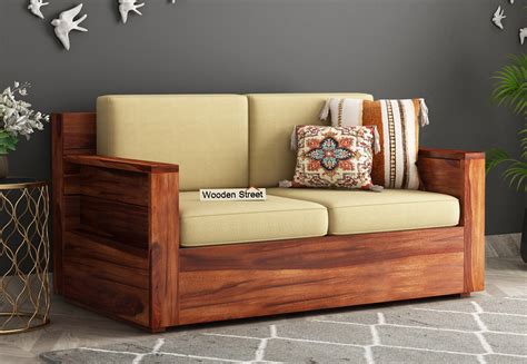 Seater Wooden Sofa Buy Seater Wooden Sofa Online At Best Prices In ...
