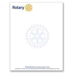Rotary letterhead - Rotary Club Supplies - Russell Hampton Company
