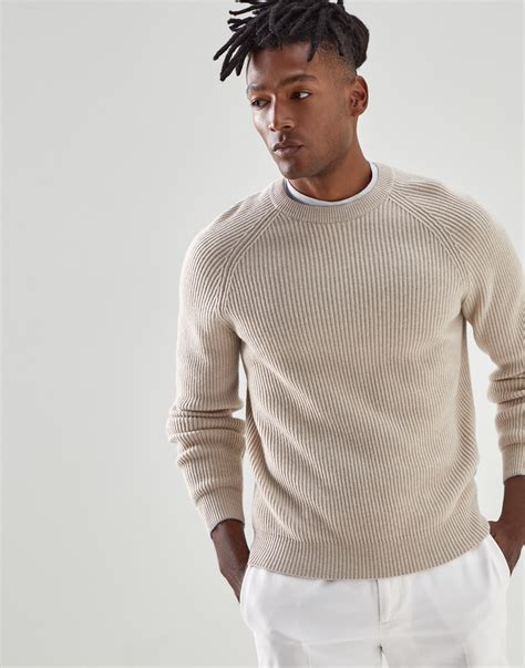 English Rib knit sweater (222M2274100) for Man | Brunello Cucinelli