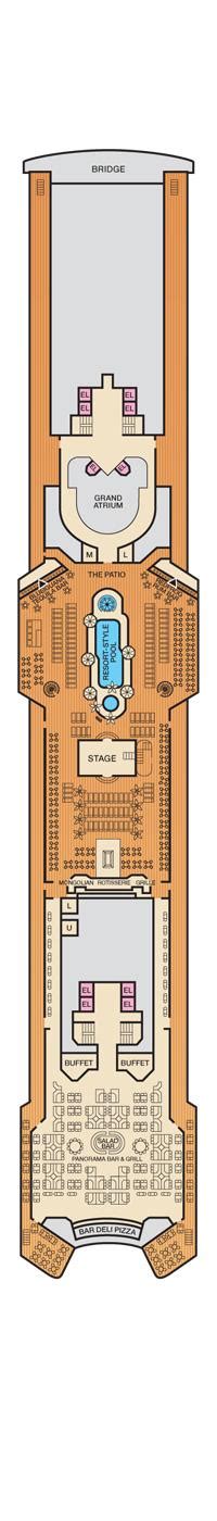 Carnival Ecstasy Deck Plans