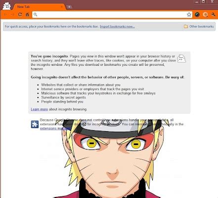 Naruto Google Chrome Theme - Chrome Web Store