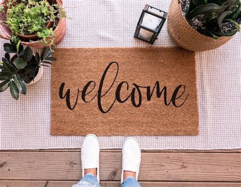 Welcome Mat Welcome Doormat Welcome Door Mat Front Porch - Etsy