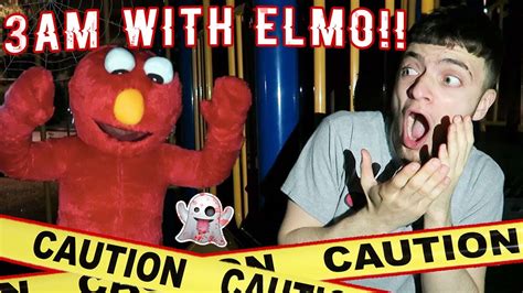 DO NOT SPEND THE NIGHT WITH HAUNTED ELMO DOLL AT 3AM!! (HE CAUGHT ME) - YouTube