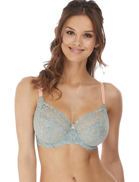 Freya Lace Balconette Full Cup Side Support Bra in Gray - Lyst