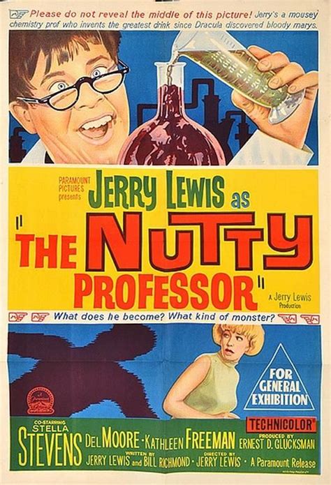 Nutty Professor (1963) Poster - Movie Posters & Daybills - Printed ...