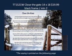 11 Close the Gate ideas | gate, coastal fall, place quotes