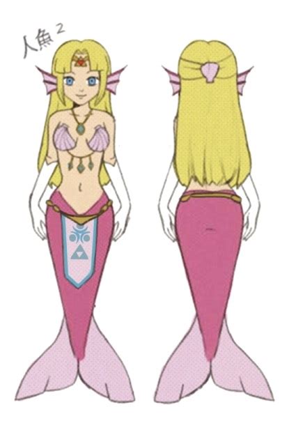 Mermaid Zelda (A link between world mermaid) by hachimitsu-ink on DeviantArt