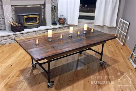 DIY Industrial Kitchen Table – Things In The Kitchen