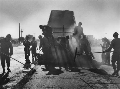 Pouring Asphalt | Seabees with NMCB-1 spread hot asphalt on … | Flickr