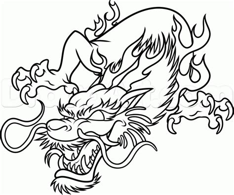 Japanese Dragon Drawing | Free download on ClipArtMag