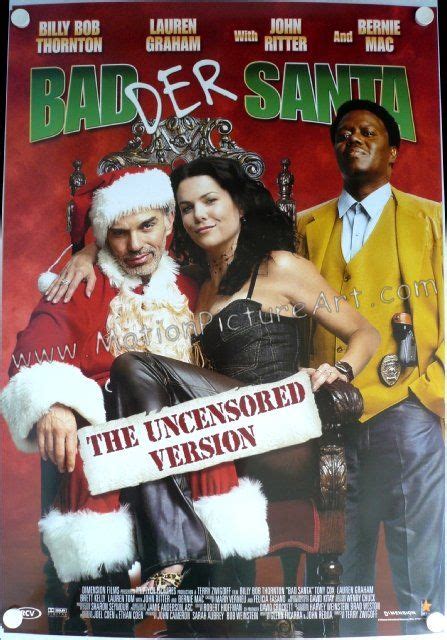 Badder Santa, Bad Santa Movie Poster | MotionPictureArt.com | Bad santa, Blu ray movies, Movie ...