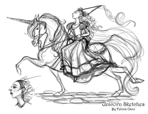 Felicia Cano's Blog: Unicorn Sketches