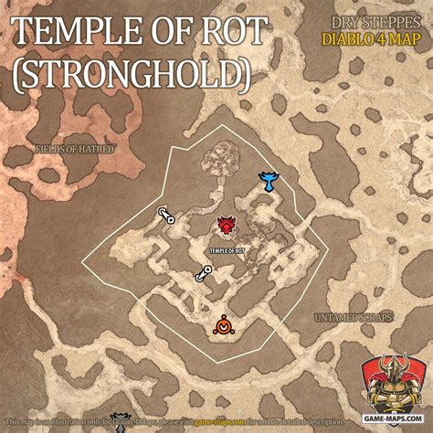 Temple of Rot (Stronghold) Map for Diablo 4