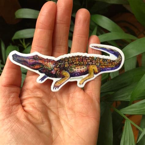 Alligator Vinyl Sticker 4 Louisiana New Orleans - Etsy