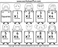 Squares – Perfect Squares / FREE Printable Worksheets – Worksheetfun