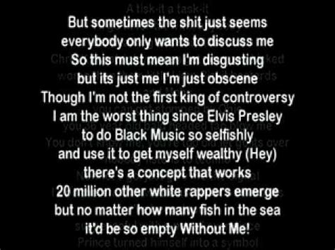 Eminem Without Me HQ Lyrics + ringtone download - YouTube