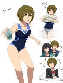 Makoto - chan | Free iwatobi swim club, Free anime, Genderbend