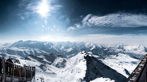 hill, Sky, Snow, Winter Wallpapers HD / Desktop and Mobile Backgrounds