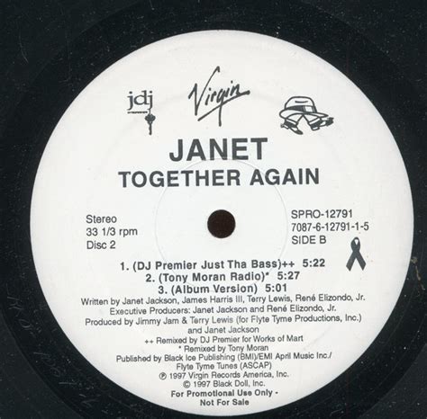 Janet Jackson - Together Again - Used Vinyl - High-Fidelity Vinyl ...