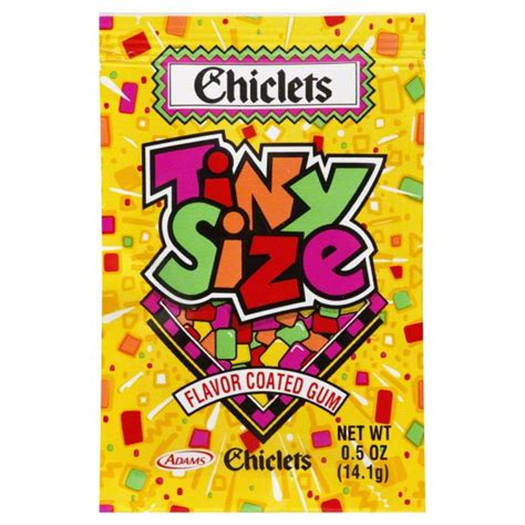 Chiclets Tiny Size Flavor Coated Gum, 0.5 oz - Walmart.com - Walmart.com