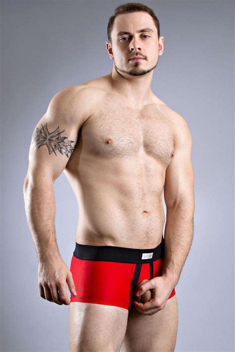 Sukrew Jake U Trunk Open Front Peephole Pouch Men's Boxer Brief Short ...