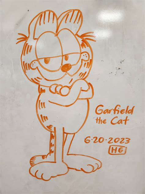 Garfield the Cat - 6-20-2023 by WhiteboardArtist on DeviantArt