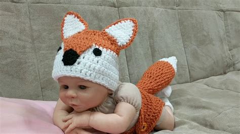 Newborn Fox Costume/Newborn Halloween Costume/Fox Photo Props - YouTube