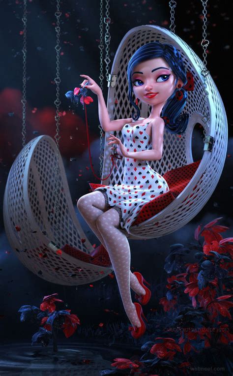 25 Beautiful Fantasy 3D Models and Character designs by Carlos Ortega