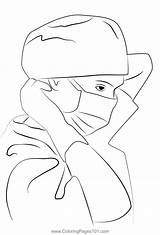 Nurse Hat Coloring Pages sketch template