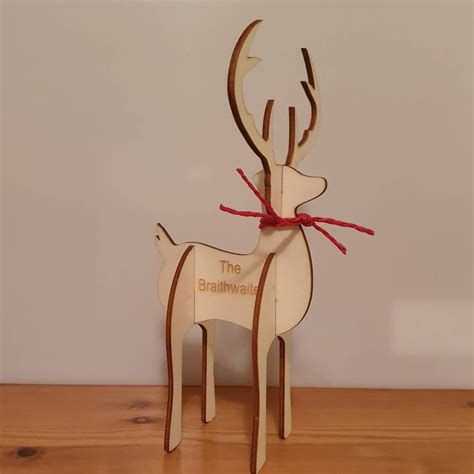 3mm Reindeer Laser Cutter File - Etsy