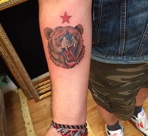 California bear tattoo by Shawn Barber at Memoir Tattoo | California ...