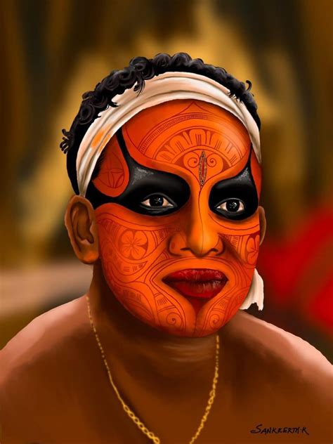 Theyyam Face: Kerala's Divine Expression