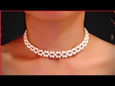 #126// ️HOW TO MAKE // PEARL CHOKER NECKLACE // EASY & USEFUL TUTORIAL AT HOME// DIY NECKLACE ️ ...