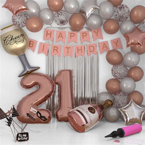 21st Birthday Decoration Ideas For Girls