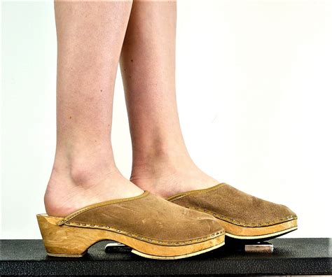 tan clogs | High heel sandals platform, Clogs, Wooden sandals