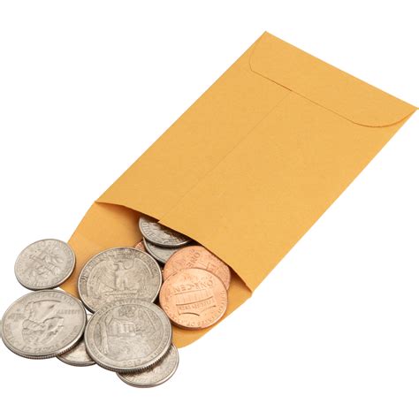 Business Source Small Coin Kraft Envelopes - Business Envelopes | Business Source