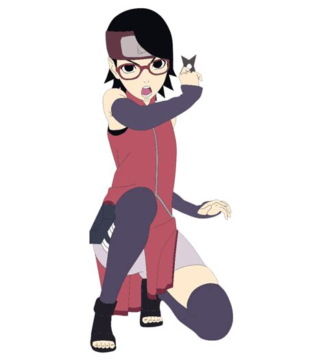 Sarada uchiha boruto movie poster lineart coloured by twerk-jutsu on ...