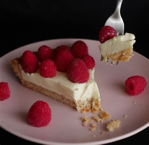 Raspberry Panna Cotta Tart | Aftereatz