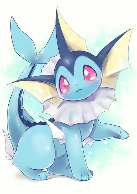 Vaporeon BY @_whitelate_ | Cute pokemon wallpaper, Cute pokemon pictures, Pokemon eeveelutions