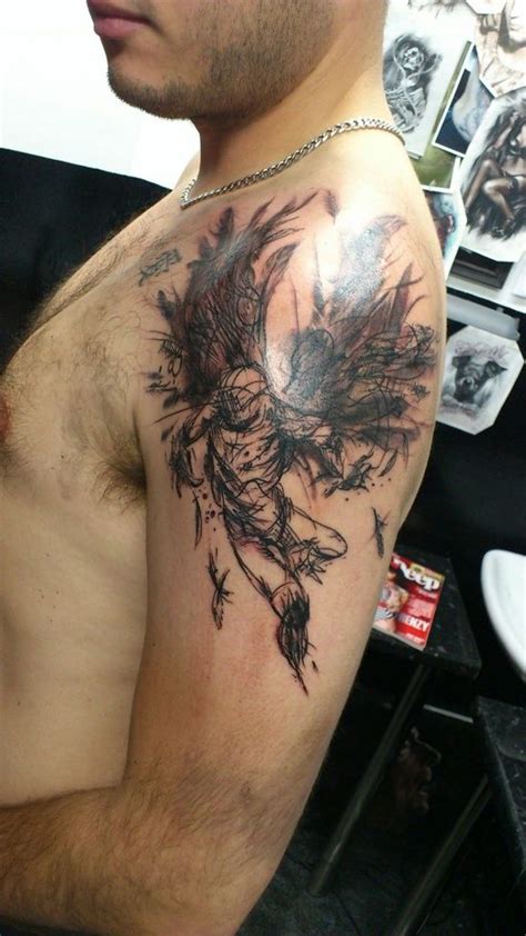 Abstract Flying Angel | Cool tattoos, Top tattoos, Abstract tattoo