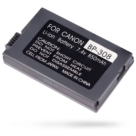 BP-308 Replacement Battery for CANON HV10,IXY DVM5,MVX4i,Optura 600 ...