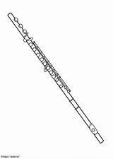 Normal Flute coloring Page sketch template