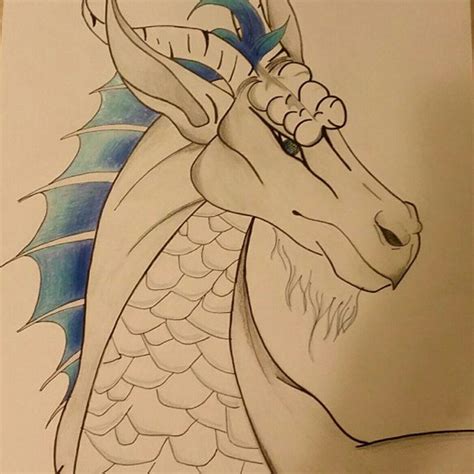 Colored pencil sketched dragon | Colored pencils, Pencil sketch, Dragon