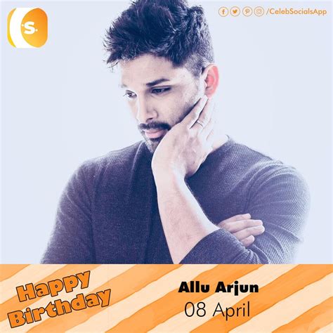 #CelebSocials wishes a Very #HappyBirthday to Allu Arjun | Social tool, Wish, Happy birthday