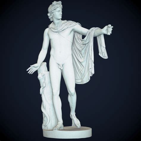 3D statue apollo belvedere - TurboSquid 1327651