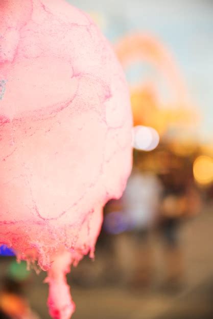 Close-up of pink candy floss | Free Photo