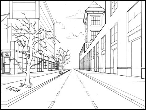 Easy 2 Point Perspective Drawing at GetDrawings | Free download